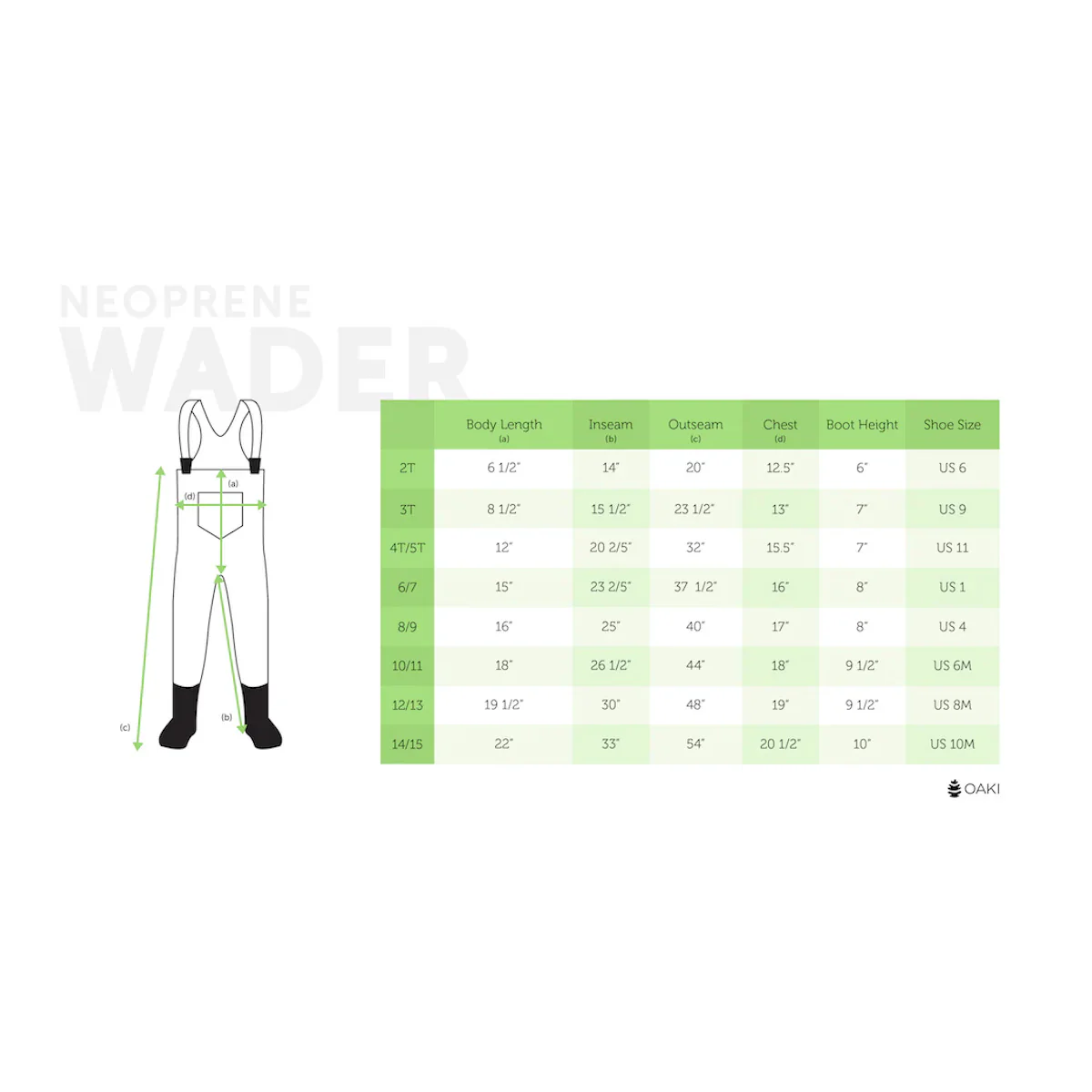 Oakiwear Kids's Neoprene Waders - Image 3