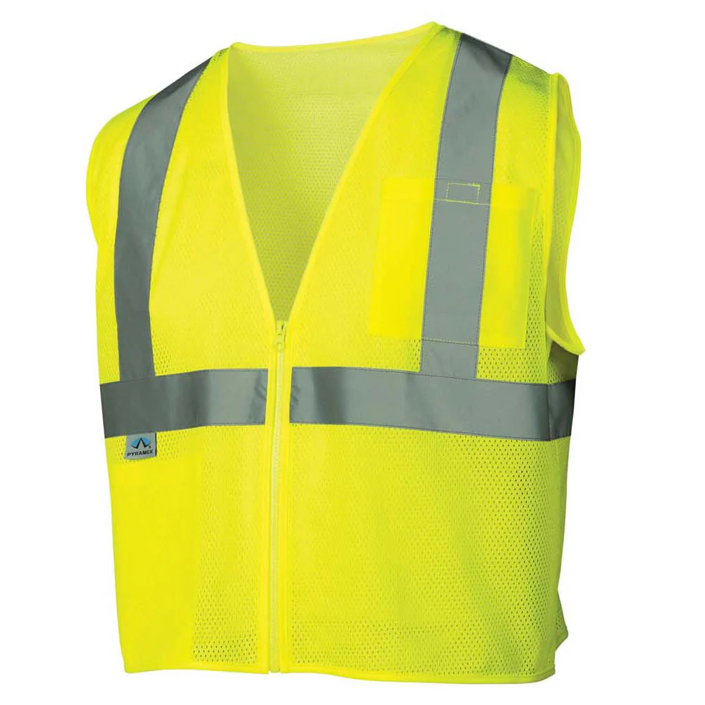 Pyramex Mesh Hi-Vis Vest W/Zipper
