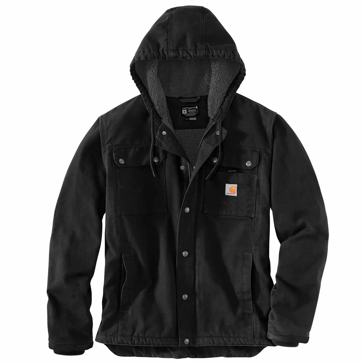 Relaxed Fit Washed Duck Sherpa-Lined Utility Jacket B&T