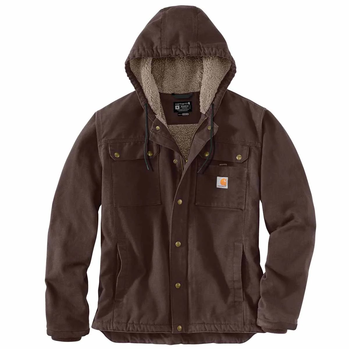 Relaxed Fit Washed Duck Sherpa-Lined Utility Jacket B&T - Image 4