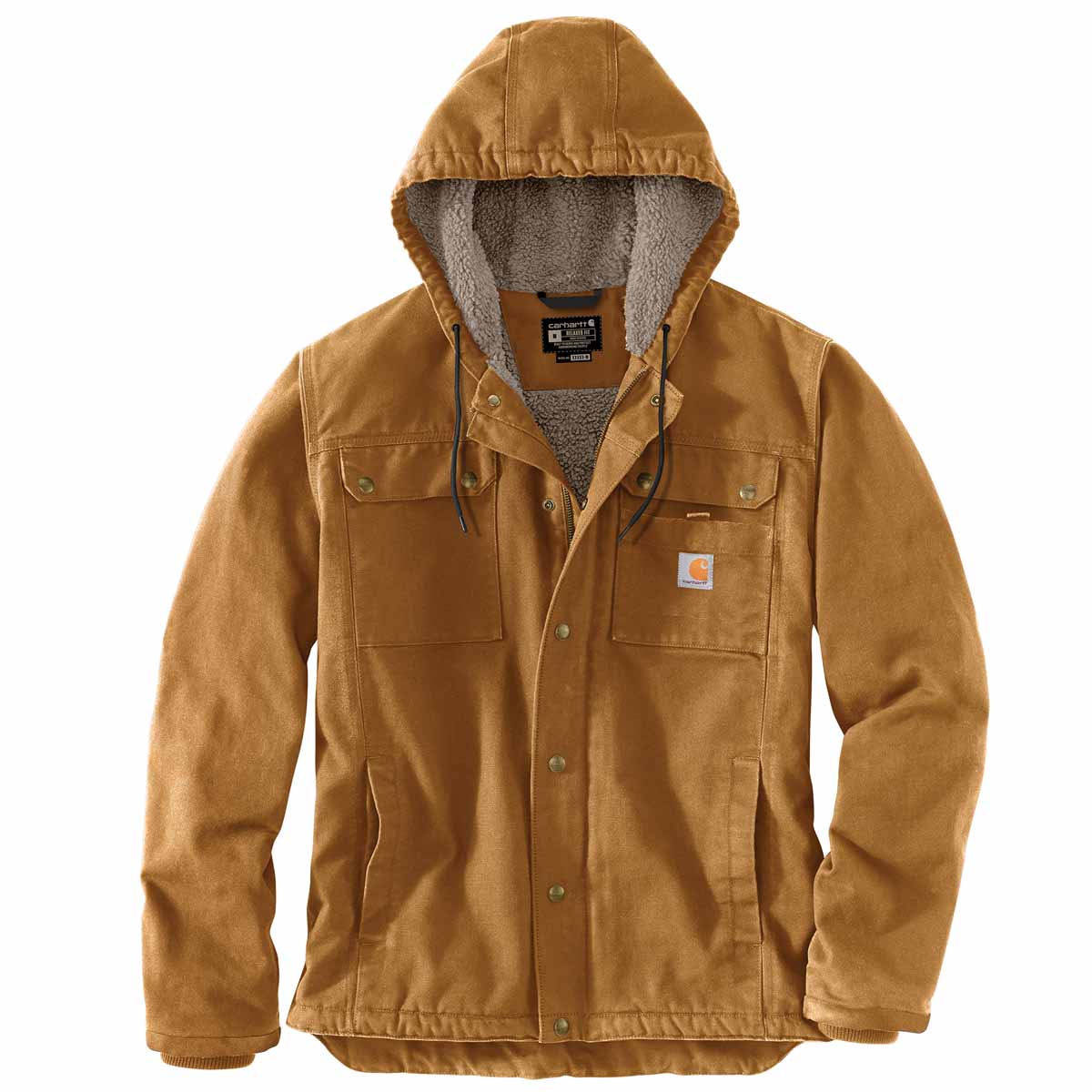 Relaxed Fit Washed Duck Sherpa-Lined Utility Jacket B&T - Image 5