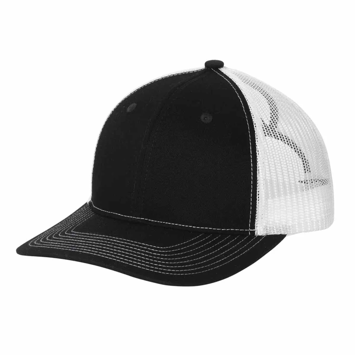 Sanmar Snapback Ponytail Trucker Cap - Image 4