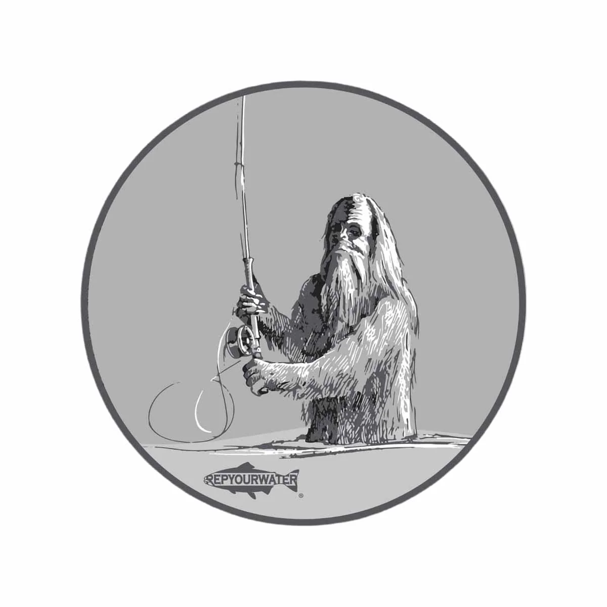 Swing. Squatch. Repeat. Sticker