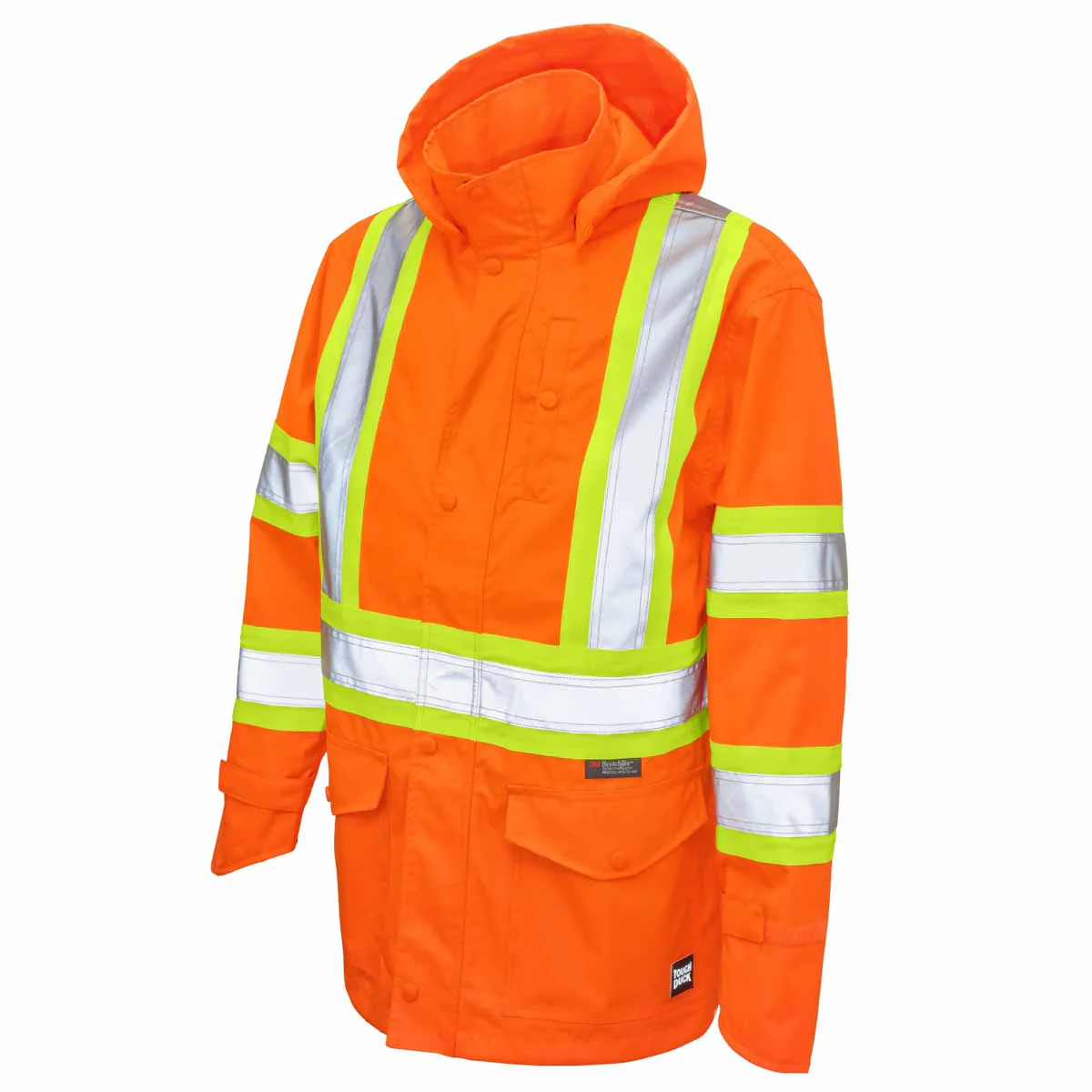 Tough Duck Hi-Vis Safety Rain Jacket - Image 3