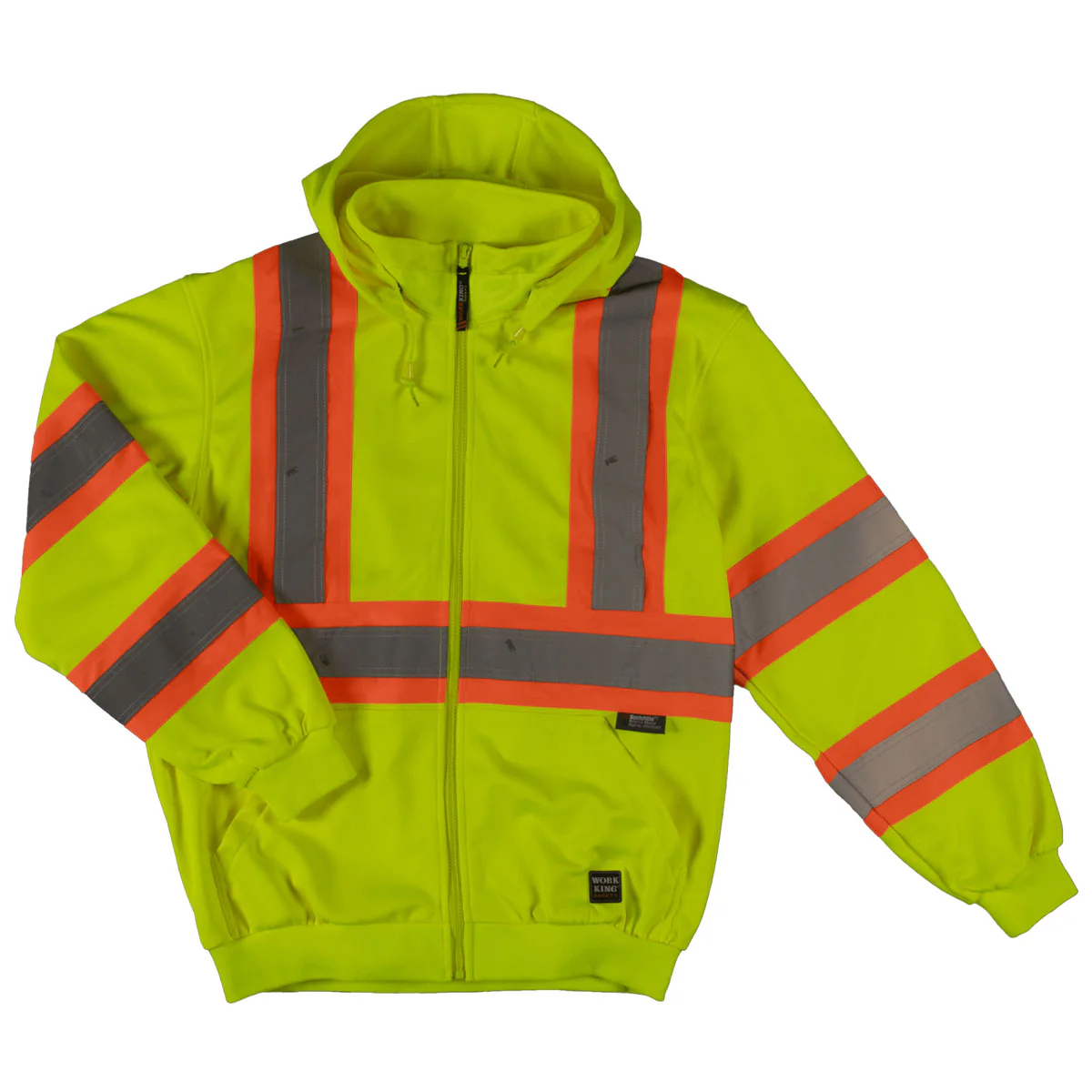 Tough Duck Hi-Vis Unlined Safety Hoodie 2-3 - Image 3