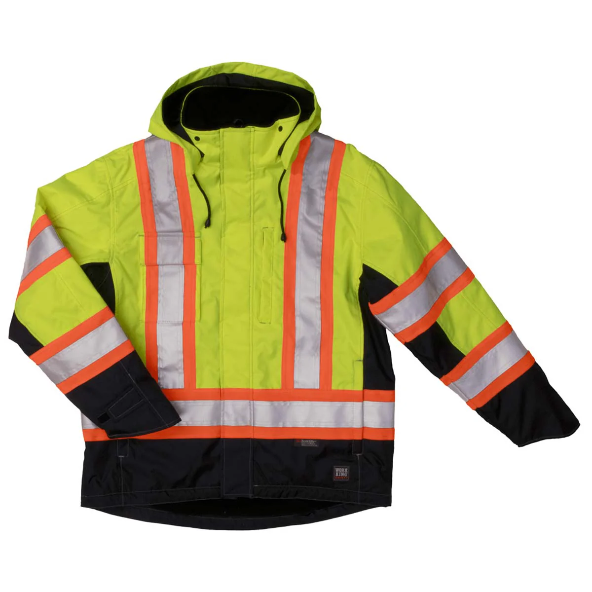 Tough Duck Men's Hi-Vis Fleece Lined Safety Jacket
