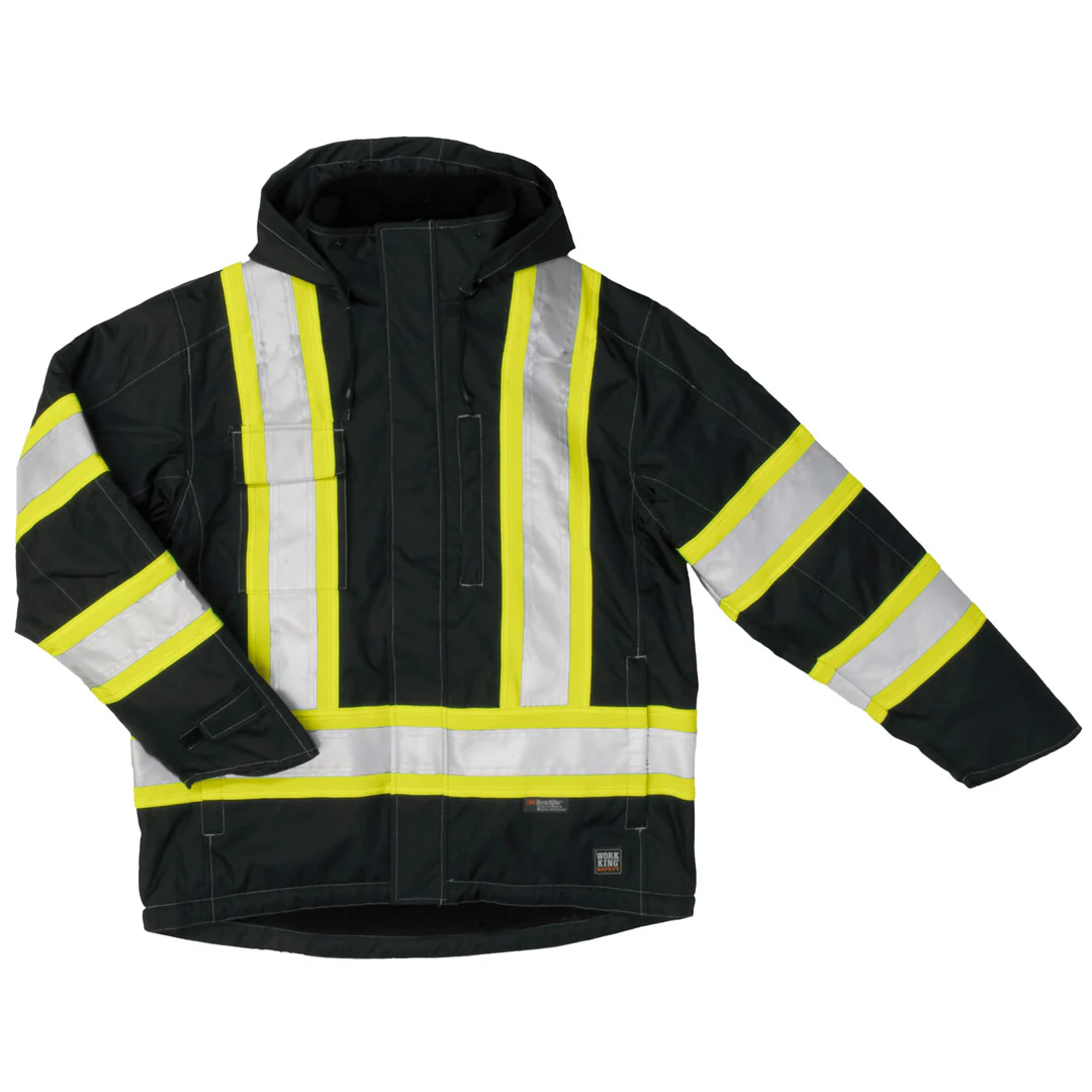 Tough Duck Men's Hi-Vis Fleece Lined Safety Jacket - Image 2
