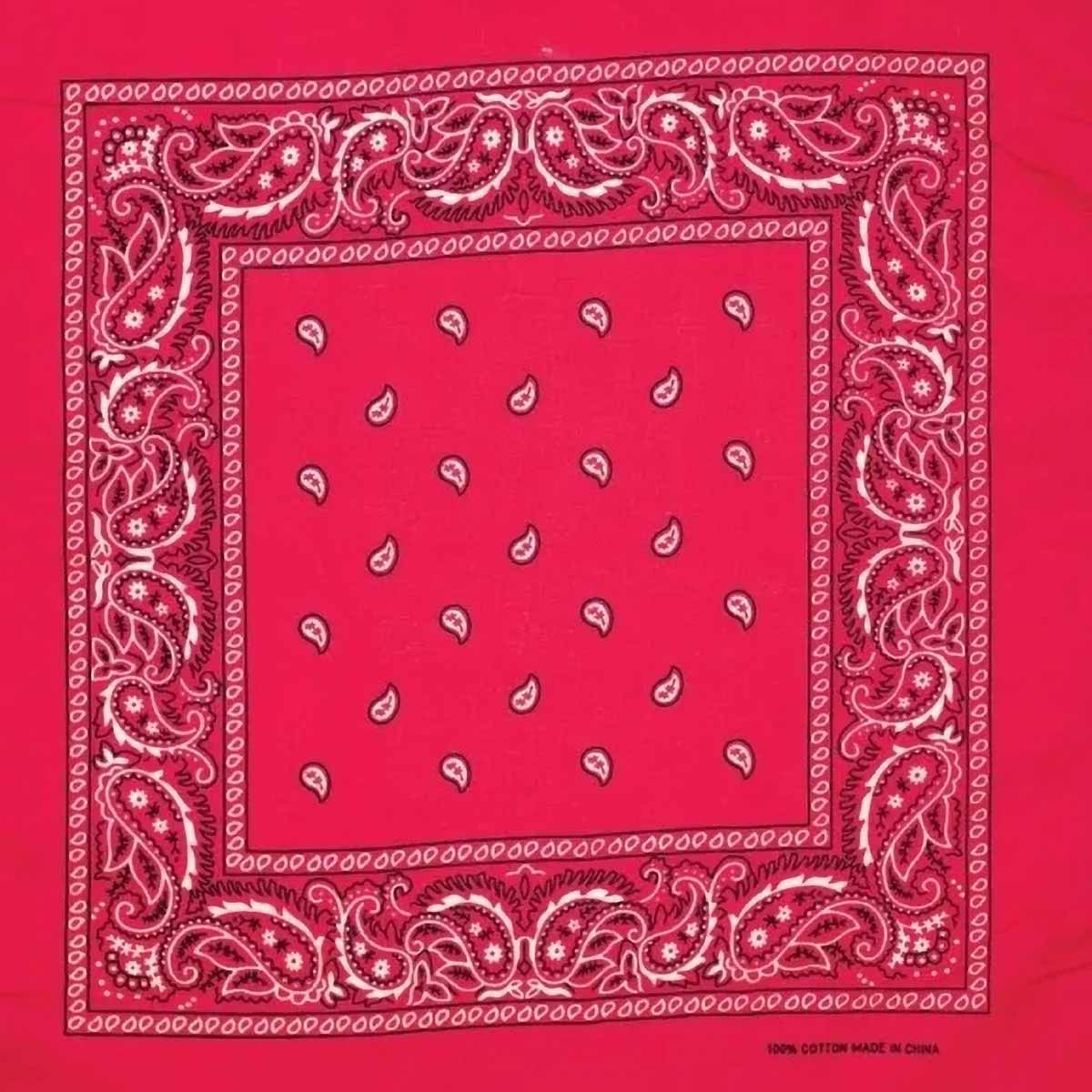 True Wear Paisley Bandana - Hot Pink
