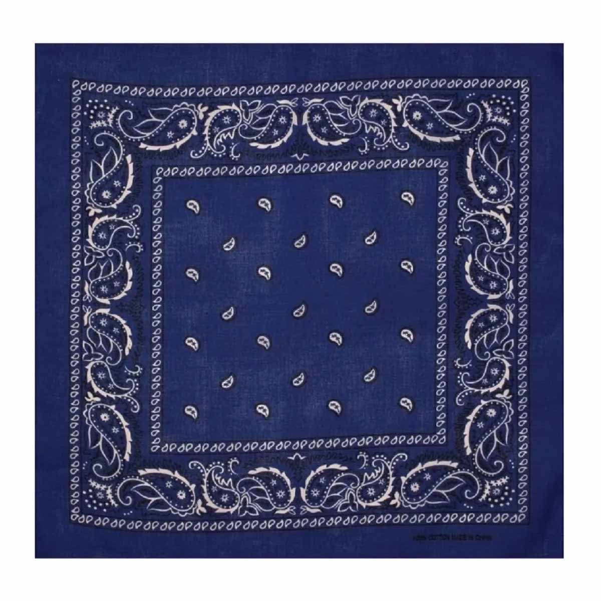 True Wear Paisley Bandana - Royal Blue