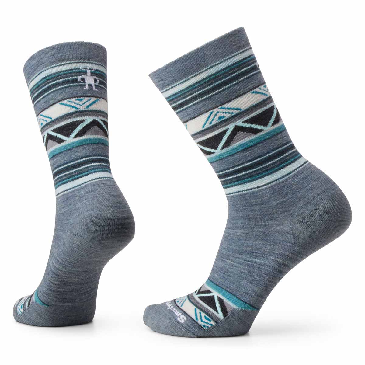 W Zig Zag Valley Crew Sock