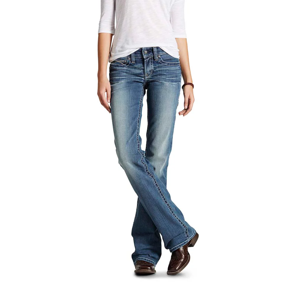 Women's Real Mid Bootcut Whipstitch Rainstorm
