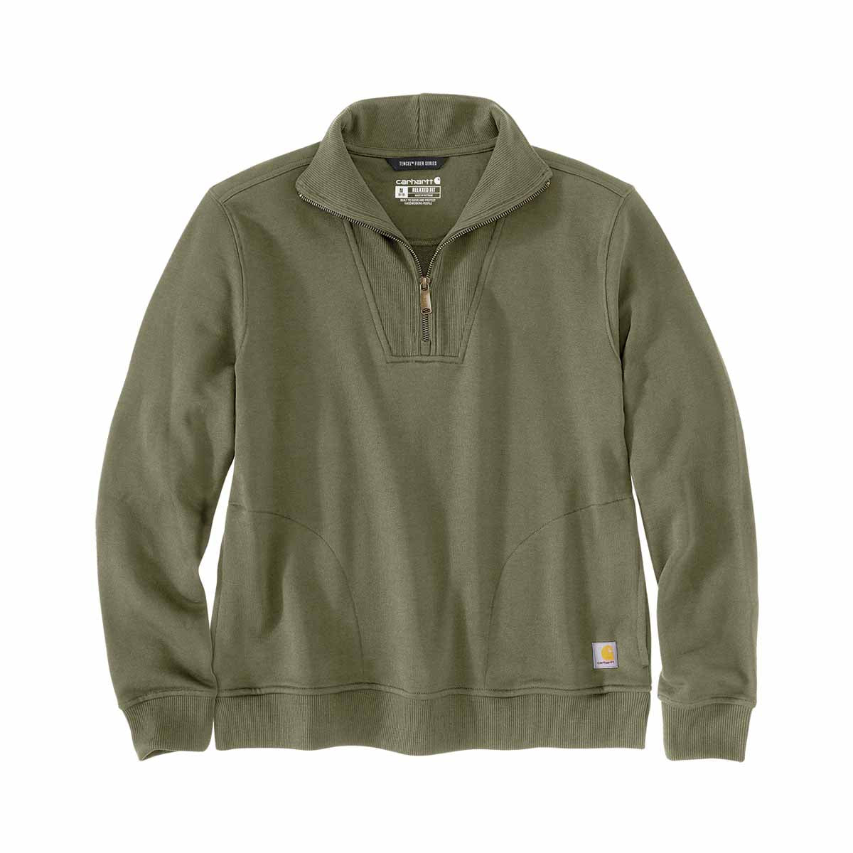 Women's Tencel Series Relaxed Fit Half-Zip Sweatshirt - Image 4