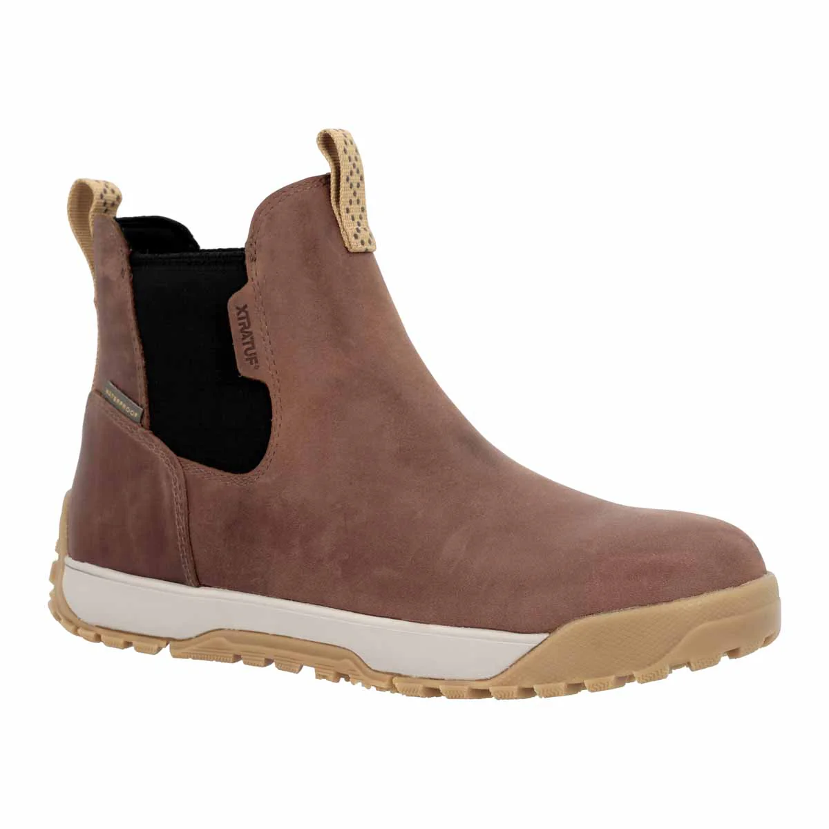 Xtratuf Men's ADB Leather Ankle Deck Boot- Brown